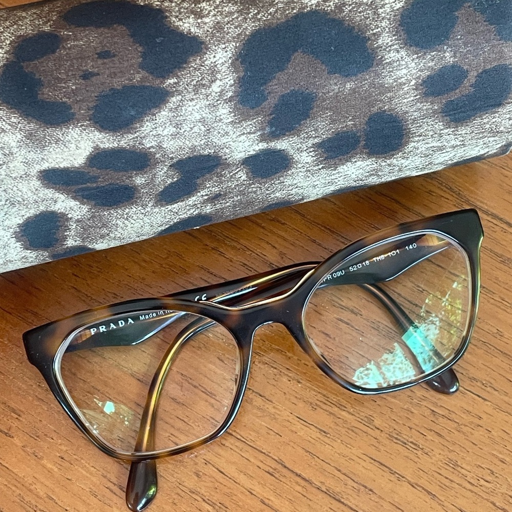 Prada Brown Tortoiseshell Eyewear